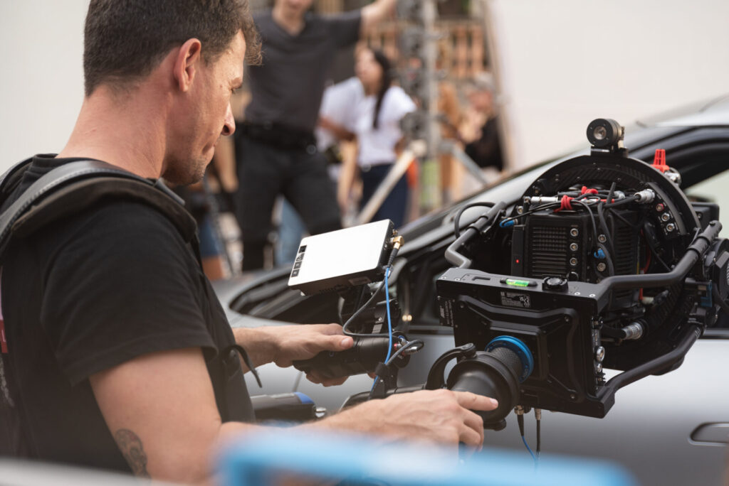 trinity steadicam operator films for a commercial in mallorca